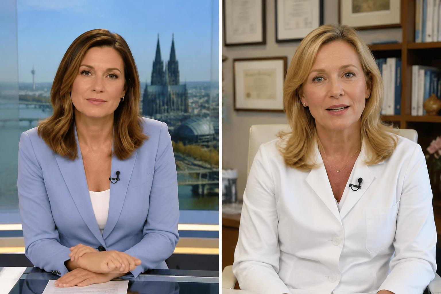 TV-Interview mit Dermatologin